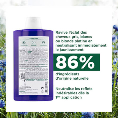 Shampooing Déjaunissant Centaurée Bio Klorane 400ml