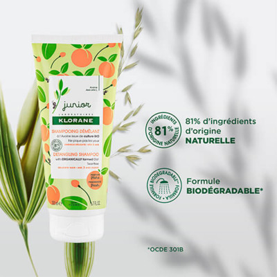 Shampooing Démêlant Pêche Junior Klorane 500ml
