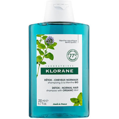Shampooing Détox Menthe Aquatique Bio Klorane 200ml