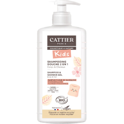 Shampooing Douche 2 en 1 Kids Fleur de Guimauve Bio Cattier 500ml