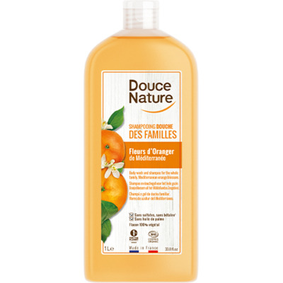 Shampooing Douche Des Familles Fleurs d'Oranger Douce Nature 1L