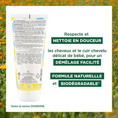 Shampooing Doux Démêlant Calendula Bébé Klorane 200ml