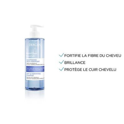 Dercos shampooing minéral doux 400 ml