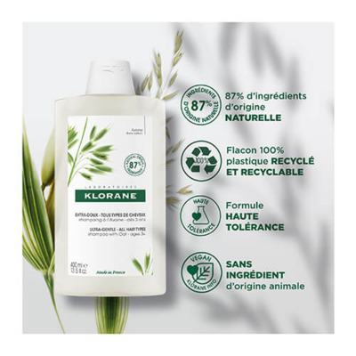 Shampooing Extra-Doux Avoine Klorane 100ml