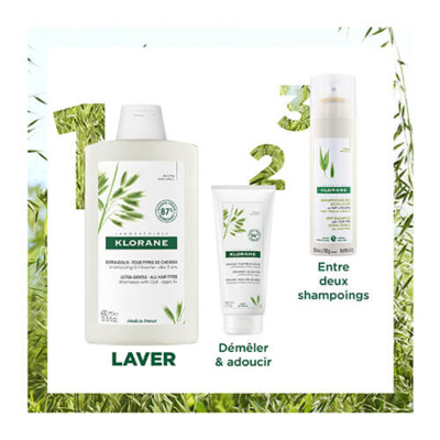 Shampooing Extra-Doux Avoine Klorane 100ml