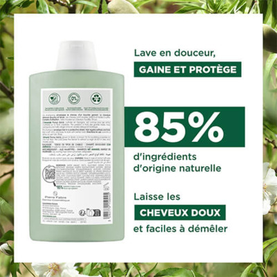 Shampooing Gainant Amande Klorane 400ml
