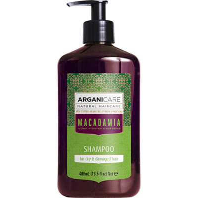 Shampooing Hydratant Cheveux Secs & Abîmés Macadamia Arganicare