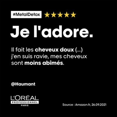 Shampooing Professionnel Crème Lavante Anti-Métal Métal Détox