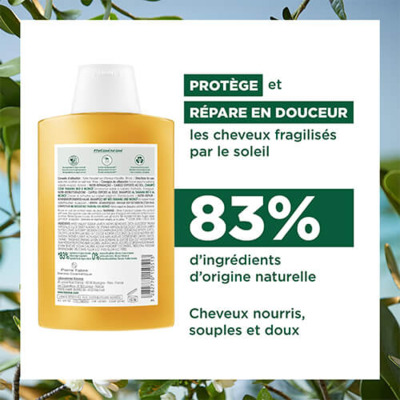 Shampooing Nutritif Après-soleil Tamanu Bio & Monoï Klorane 200ml