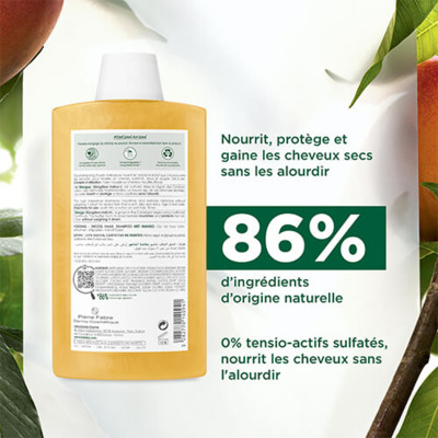 Shampooing Nutrition Mangue Klorane 400ml