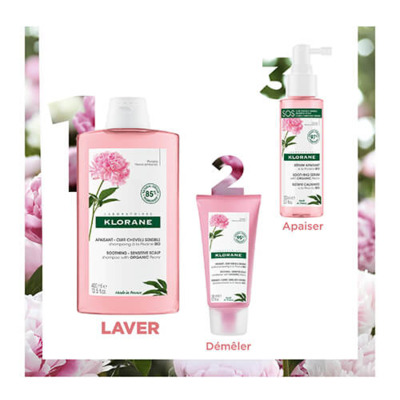Shampooing Apaisant Pivoine Bio Klorane 200ml