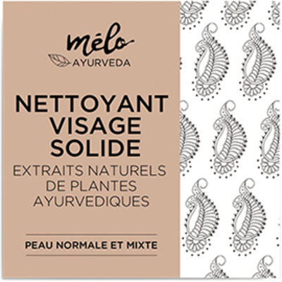 Nettoyant Solide Visage Peaux Normales et Mixtes Mélo Ayurveda