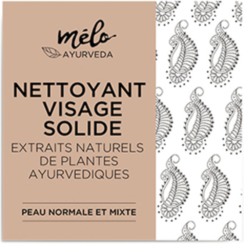 Nettoyant Solide Visage Peaux Normales et Mixtes Mélo Ayurveda