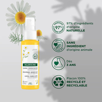 Spray Illuminateur Camomille Bio Klorane 100ml