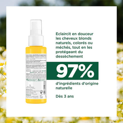 Spray Illuminateur Camomille Bio Klorane 100ml