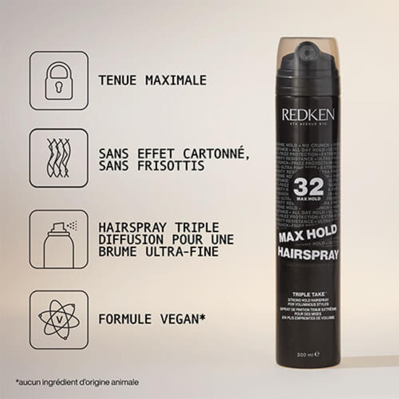 Spray Fixant Max Hold Triple Take Redken Styling