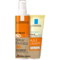 Anthelios Spray Invisible SPF50+ + Huile Lavante 100ml offerte La Roche Posay