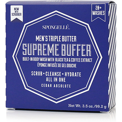 Supreme Buffer Éponge homme infusée Spongellé