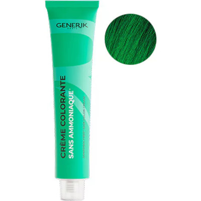 Crème Colorante sans ammoniaque Chromatique Vert Generik